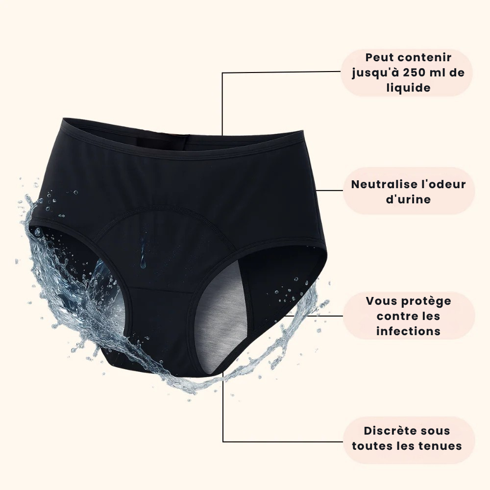 Dignita | Lot x4 Culottes Anti-Fuite discrète et confortable